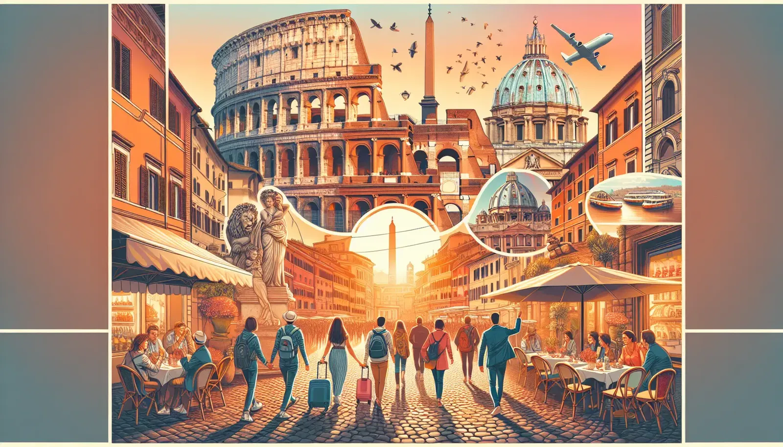Discover the ancient wonders and breathtaking architecture of Rome on foot.