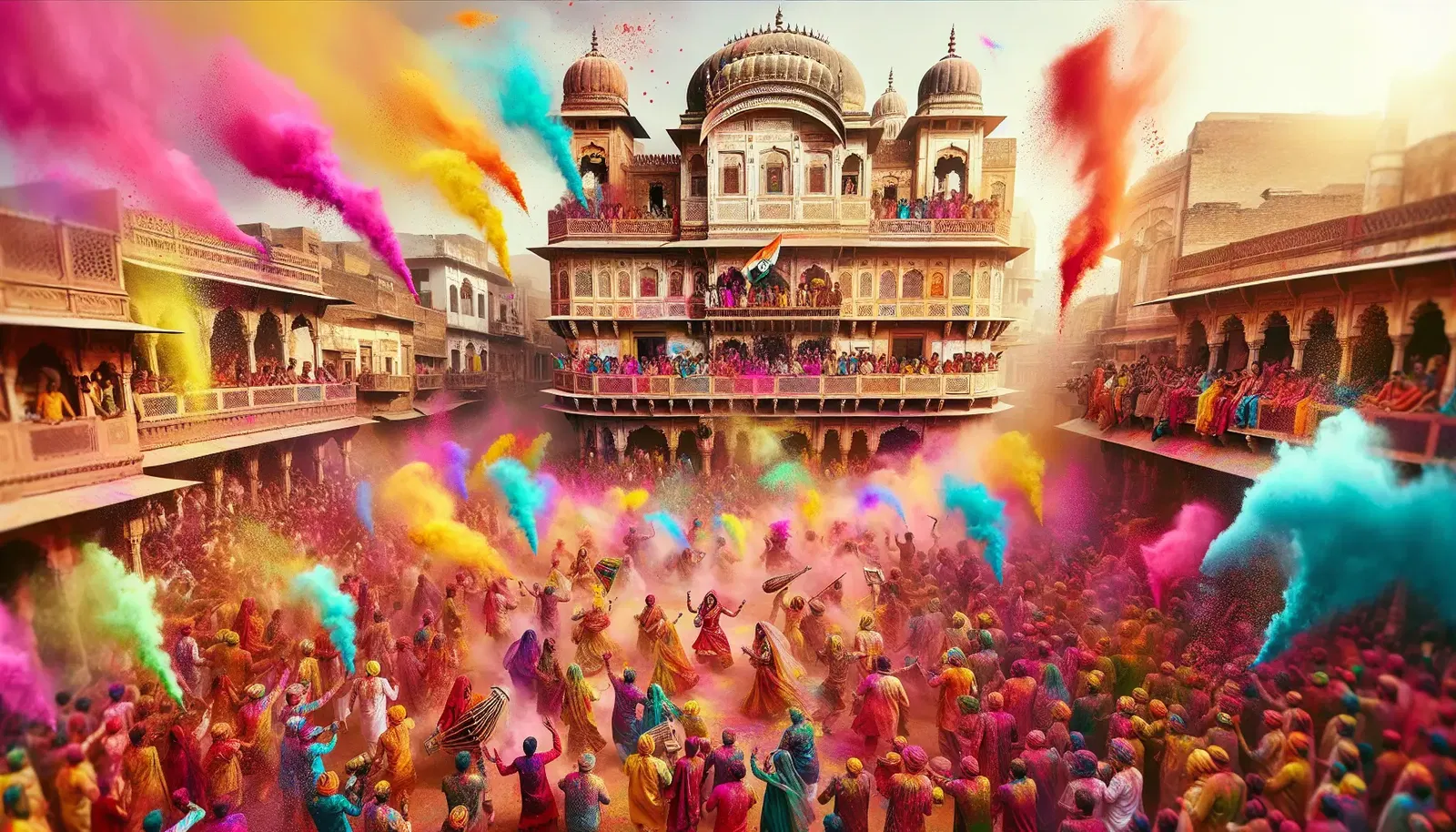 Holi Festival in Mathura
